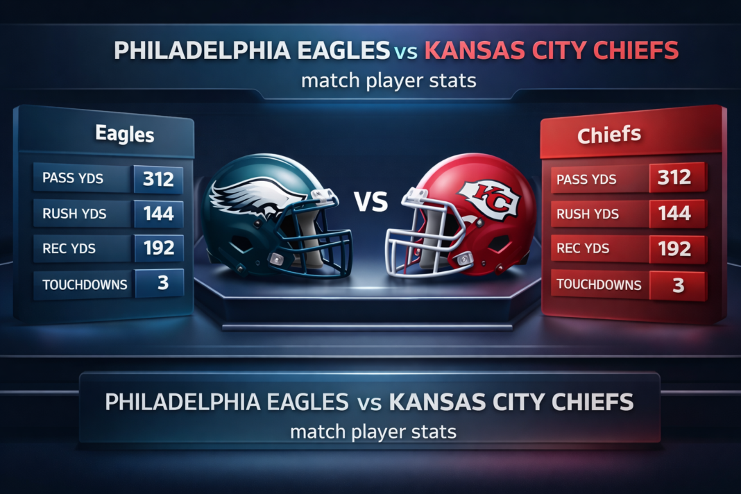 philadelphia eagles vs kansas city chiefs match player stats