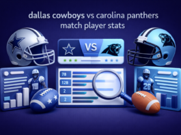 dallas cowboys vs carolina panthers match player stats