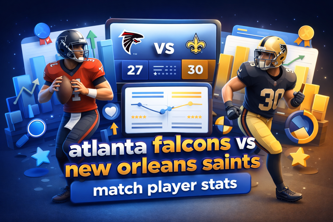 atlanta falcons vs new orleans saints match player stats