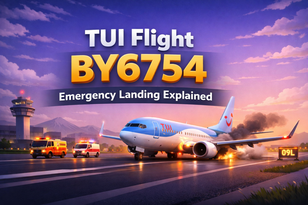 tui flight by6754 emergency landing