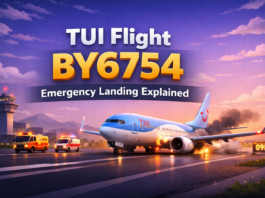 tui flight by6754 emergency landing