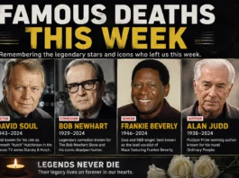 famous deaths this week